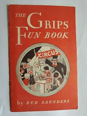 1931 Grips Sneakers Advertising Children's Book The Grips Fun Book NO Res