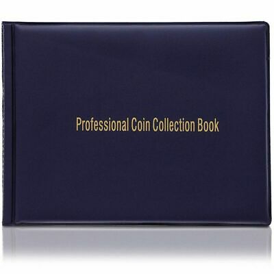 Juvale Coin Collection Holder Album Book for Collectors, Holds 240 Coins