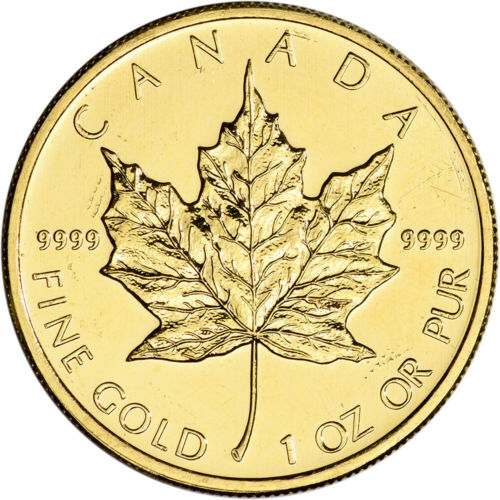 Canada Gold Maple Leaf - 1 oz - $50 - .9999 Fine - Random Year